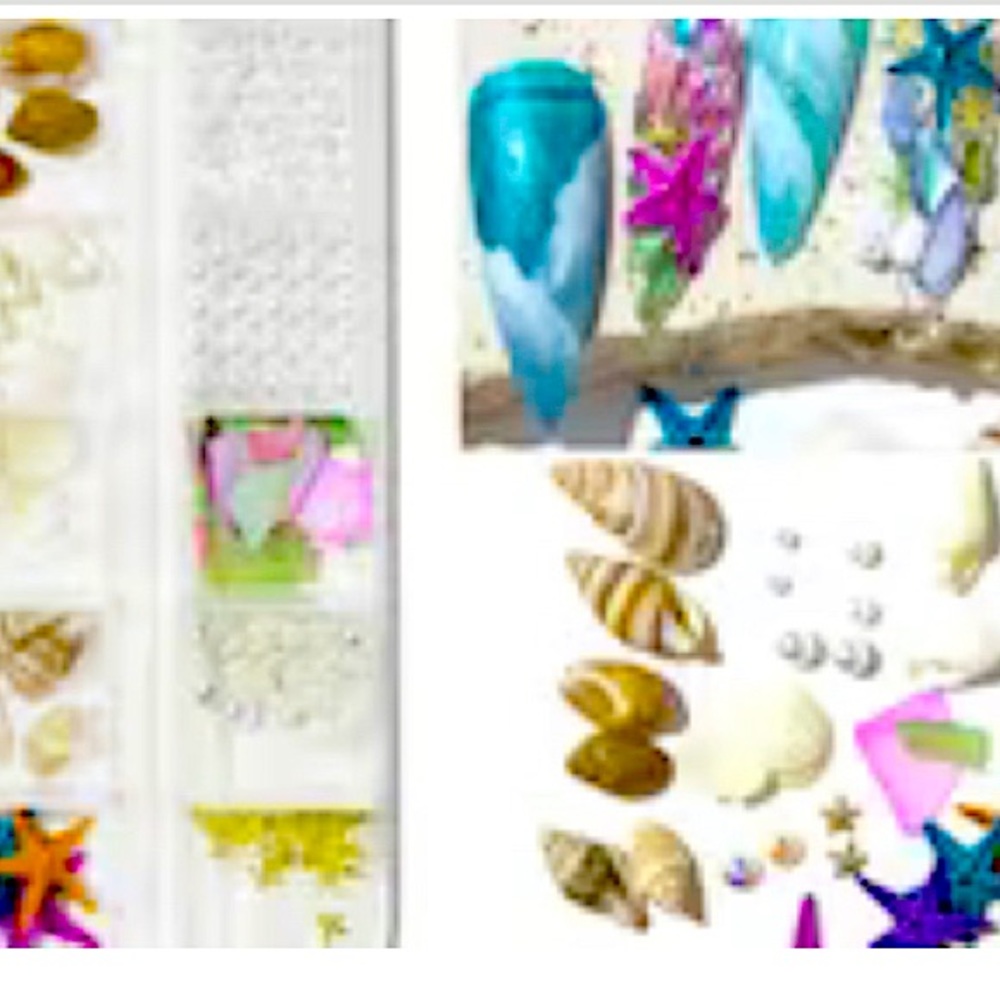 Mermaid nail charm set
